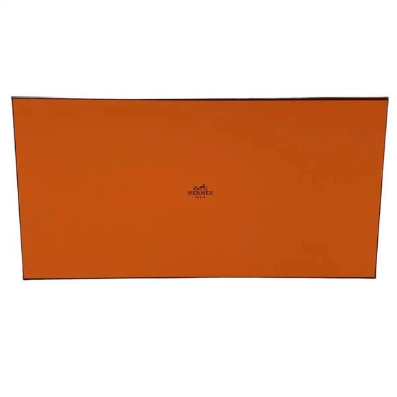 Auth HERMES - Dark Green Beige Cashmere Scarf - Picture 2 of 5